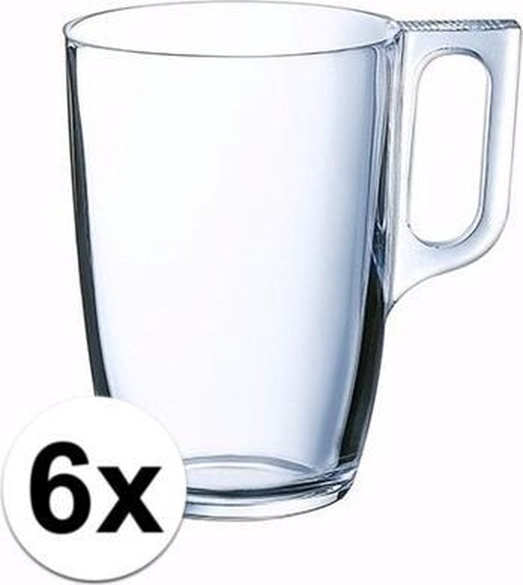 Theeglazen/bekers 6 stuks 320 ml