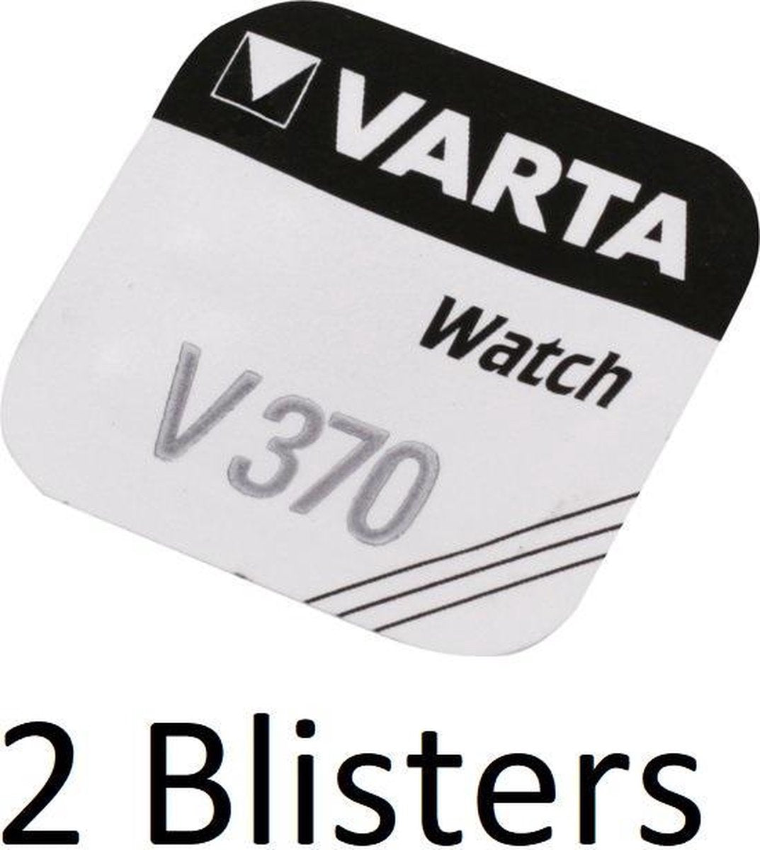 2 Stuks (2 Blisters a 1 st) Varta V370 Zilveroxide 1.55V niet-oplaadbare batterij