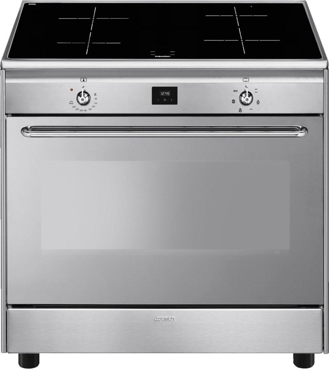 Smeg CG90IXT9- Inductie fornuis - RVS