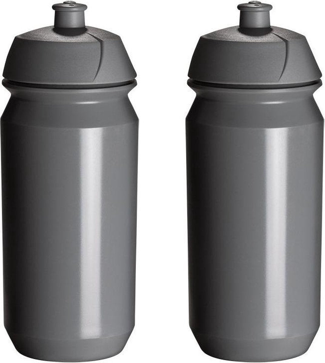 2 x Tacx Shiva Bidon - 500 ml - Grijs - Drinkbus