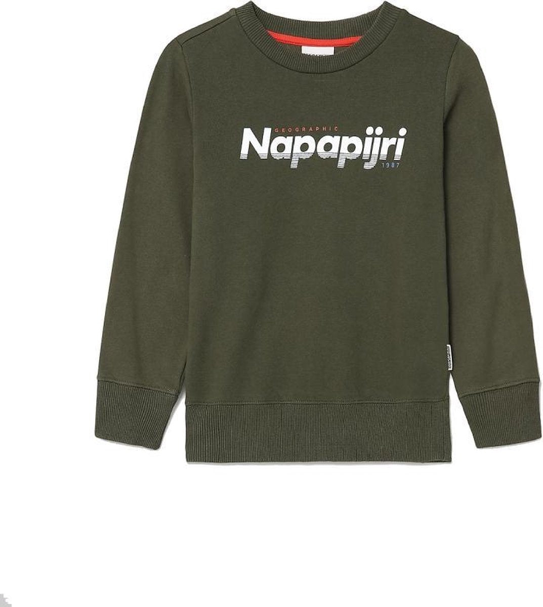 Napapijri Baloy jongens casual sweater donkergroen
