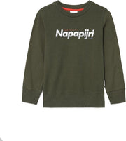 Napapijri Baloy jongens casual sweater donkergroen
