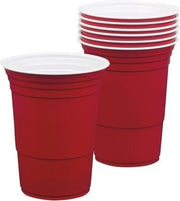 Rode Beerpong bekers - 18 stuks - bier pong bekertjes - Red cup - Drankspellen - Herbruikbare bekers