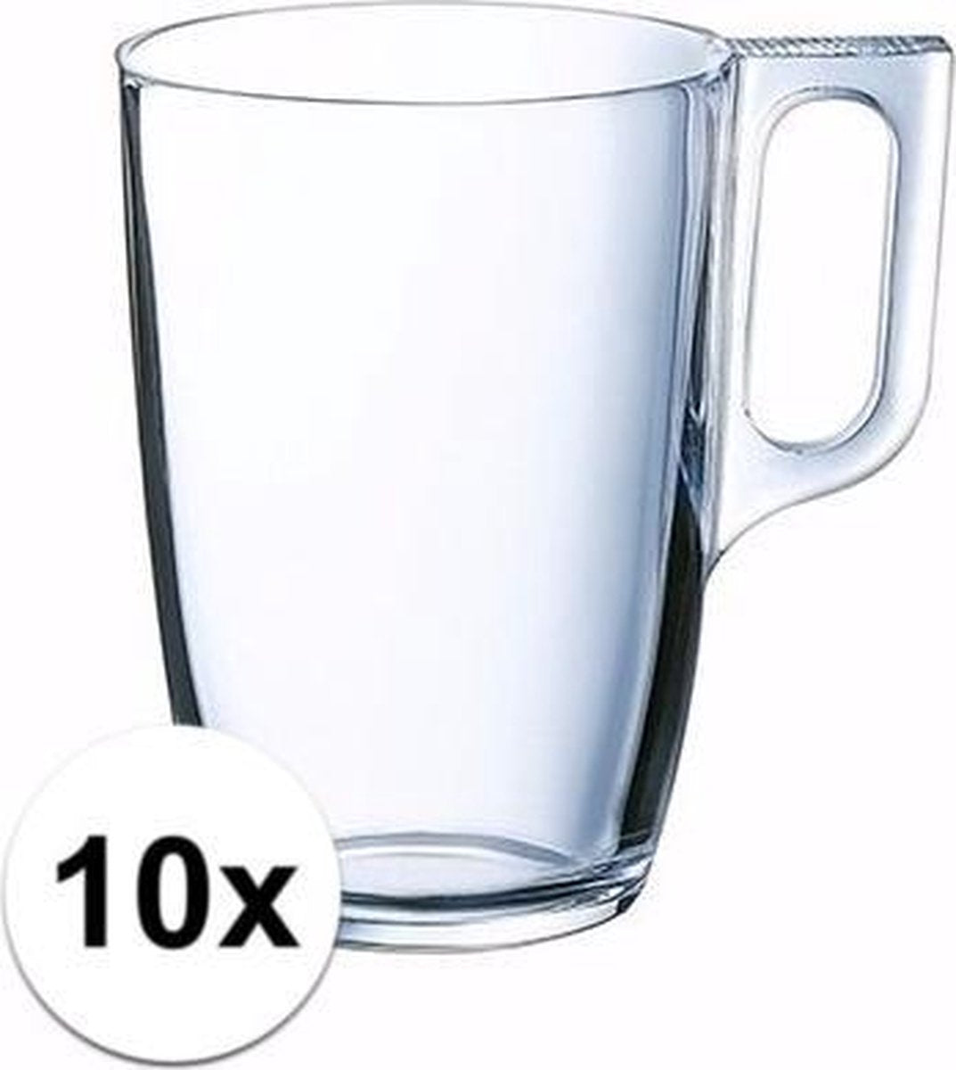 Theeglazen/bekers 10 stuks 320 ml