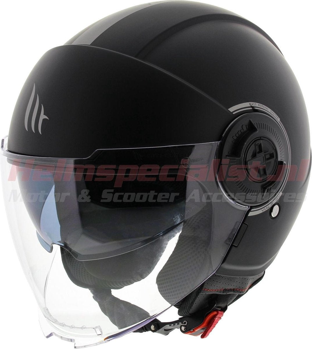 MT Jet helm Viale SV mat zwart XL scooterhelm motorhelm