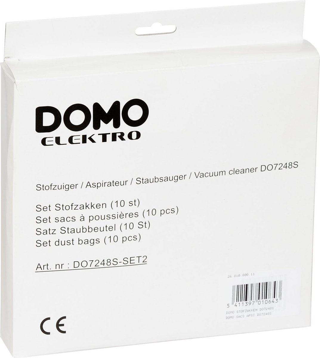 Domo DO7248S - Stofzuigerzakken