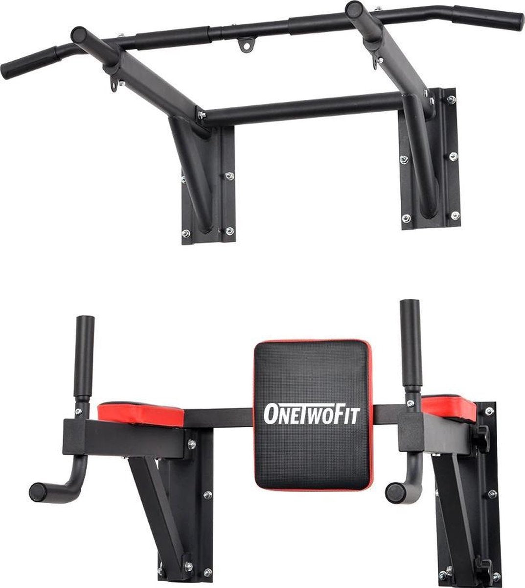 OneTwoFit | Pull up bar | Dip bar | Power station | Stevig materiaal | HomeGym
