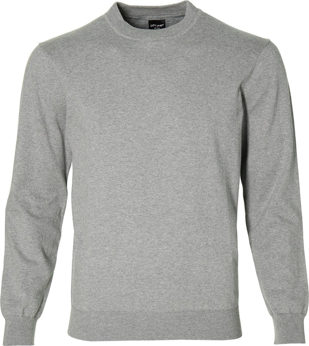 City Line By Nils Pullover - Slim Fit - Grijs - M