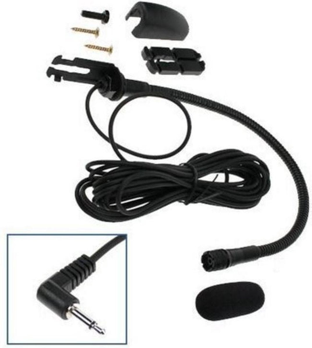 Carcomm CHFM-3 zwanenhals microfoon voor Parrot en TomTom 510/710/910 (3.5mm plug)