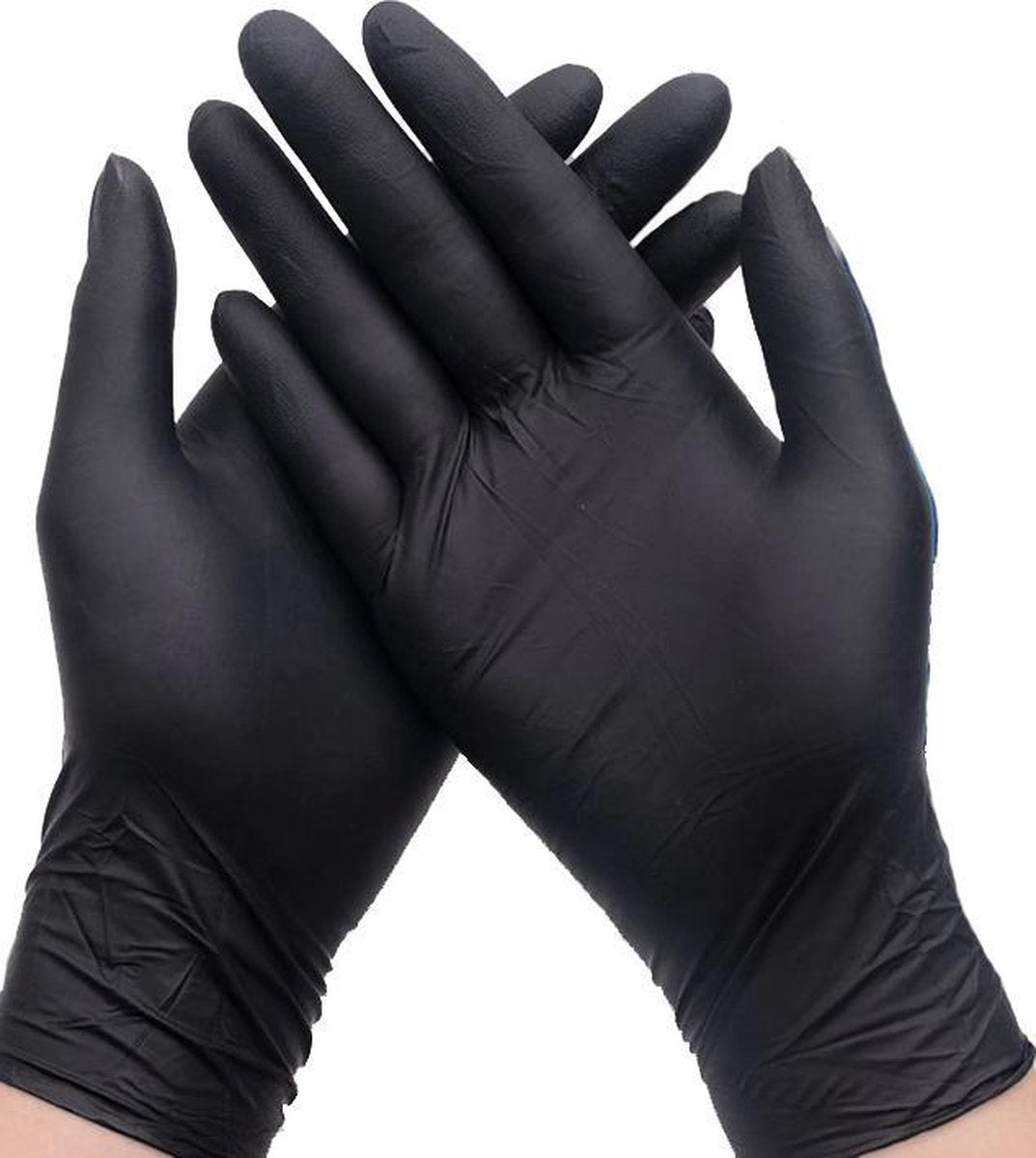 Zwarte latex onderzoekshandschoenen  20 stuks - xl