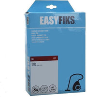 Easyfiks Stofzuigerzak Micro Fleece 8 stuks Nw Stijl LG VC3860 VCP243
