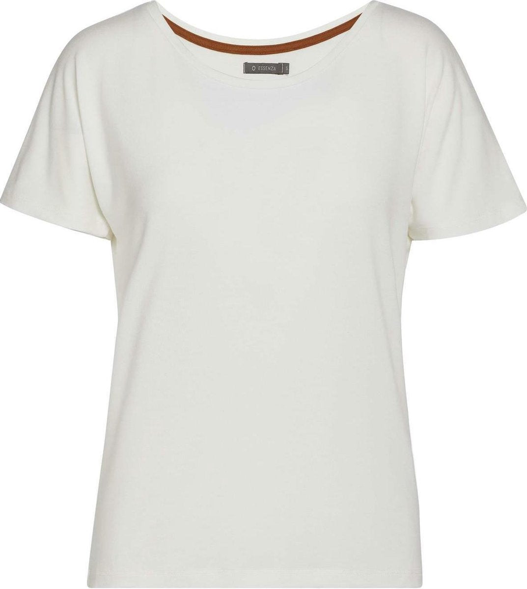 ESSENZA Ellen Uni Top Korte Mouw Vanilla - L