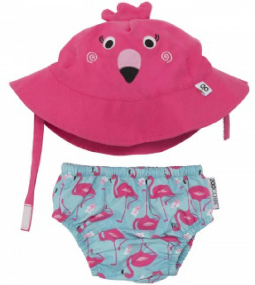 Zoocchini UV zwemluier setje Franny the Flamingo maat M