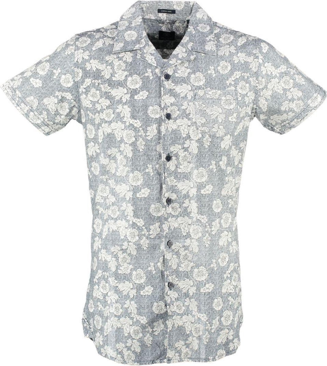Dstrezzed blauw slim fit stretch overhemd - Maat L