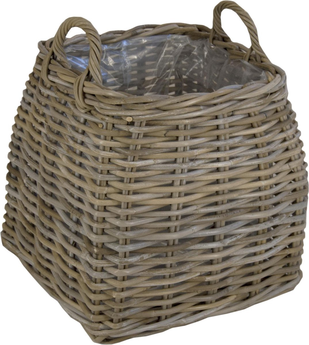 Rieten mand Milaan - Houtmand - Plantenmand - Bloemenmand