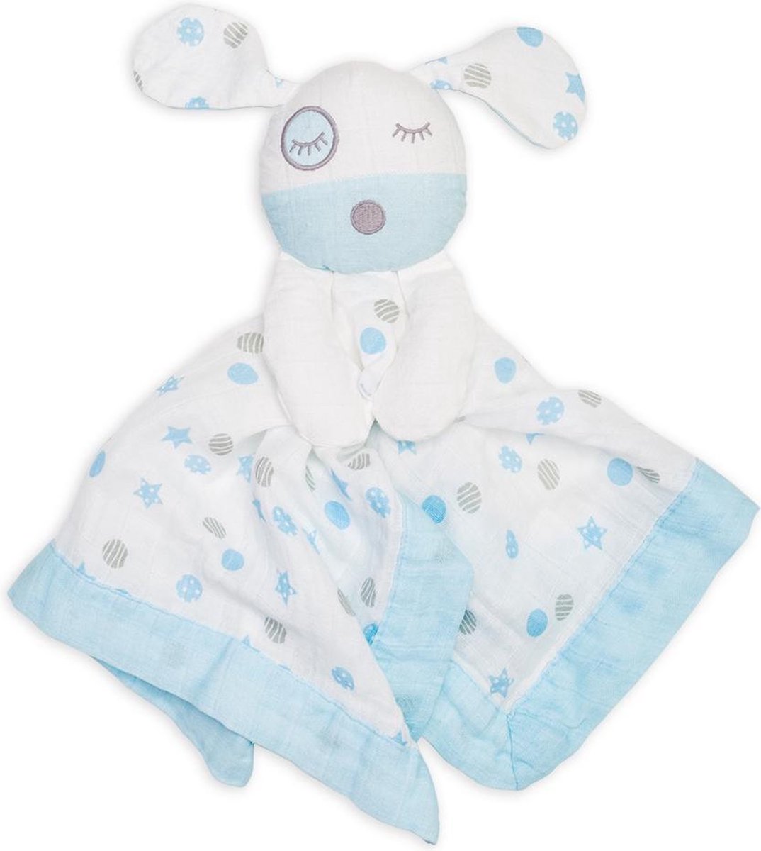 Lulujo Knuffeldoekje Blue Puppy