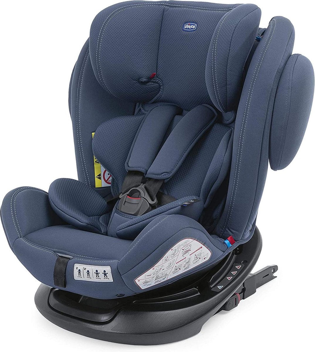 Chicco Autostoel Unico Plus - Groep 0 1 2 3 - Isofix bevestiging -Verstelbare hoofdsteun - Blauw