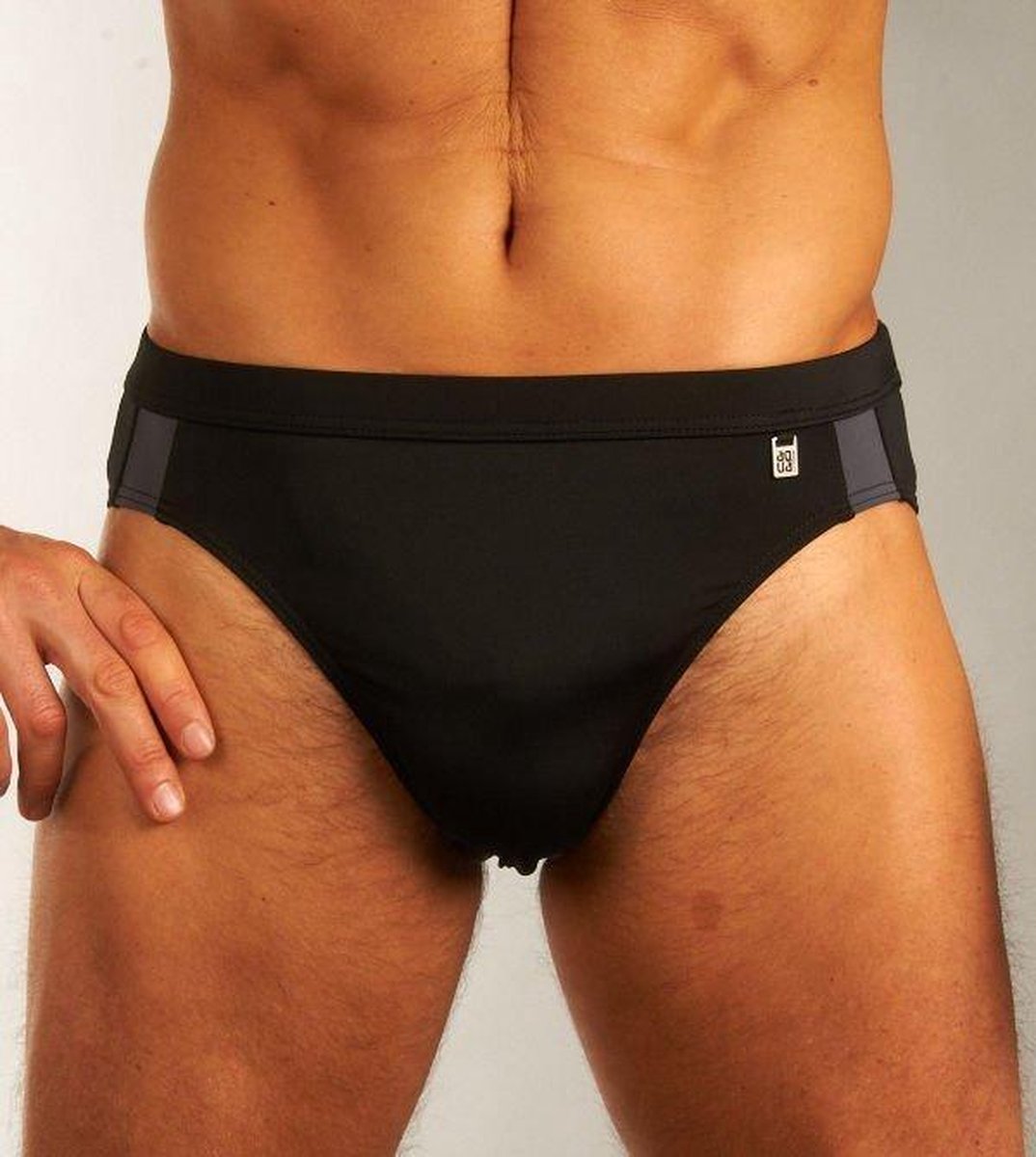 SCHIESSER ZWEMSLIP AQUA H 141057-000 BLACK-3XL