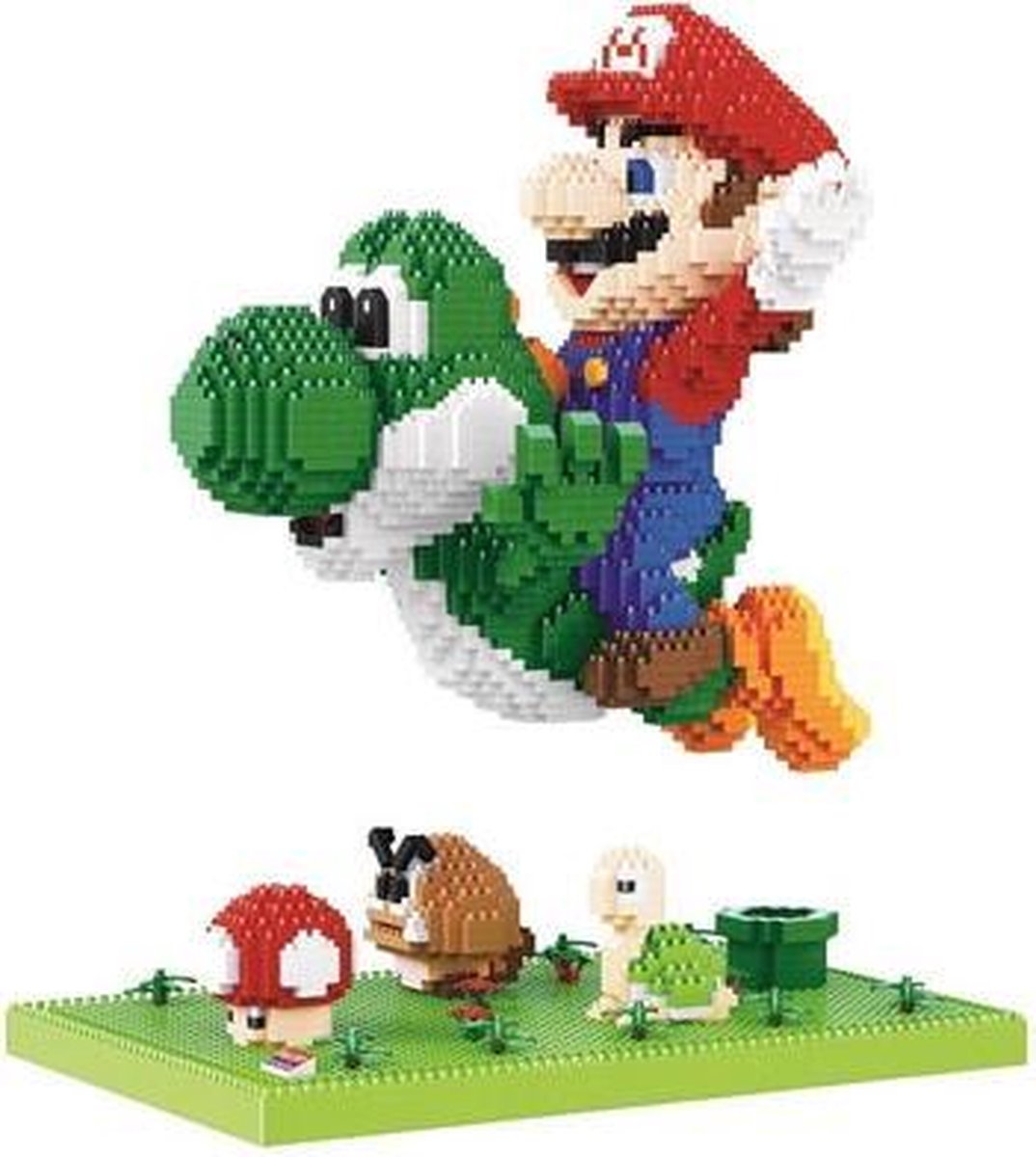 Vliegende Mario en Yoshi