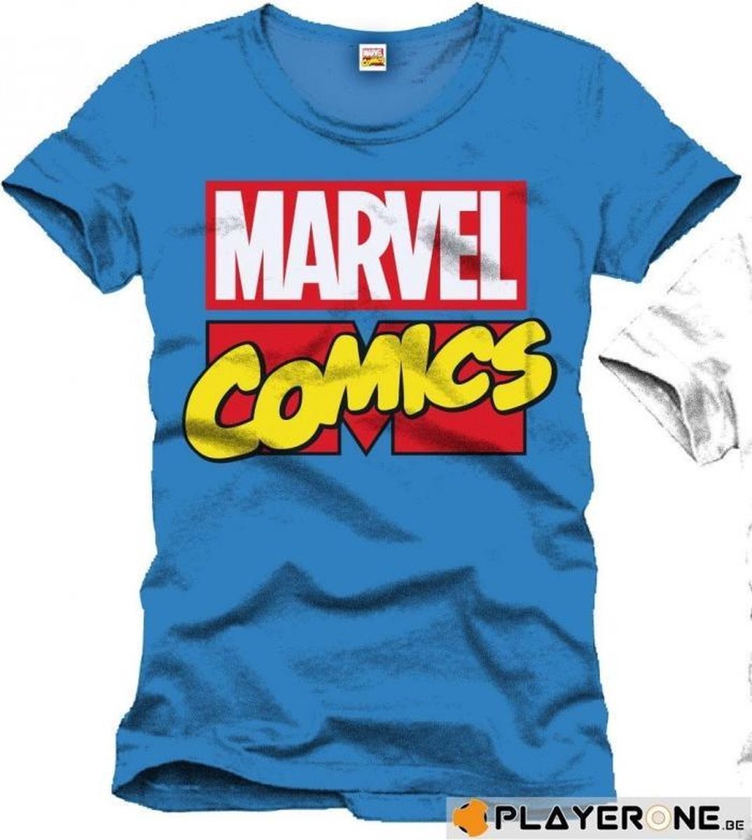 MARVEL - T-Shirt Marvel Comics Logo - Cobalt (XL)