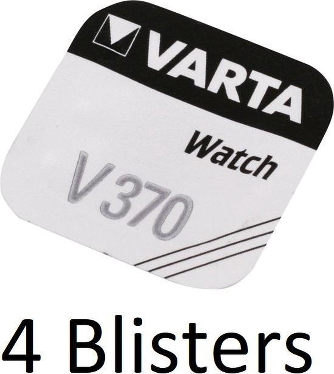 4 Stuks (4 Blisters a 1 st) Varta V370 Zilveroxide 1.55V niet-oplaadbare batterij