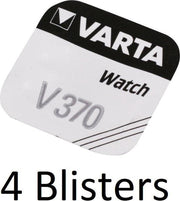 4 Stuks (4 Blisters a 1 st) Varta V370 Zilveroxide 1.55V niet-oplaadbare batterij