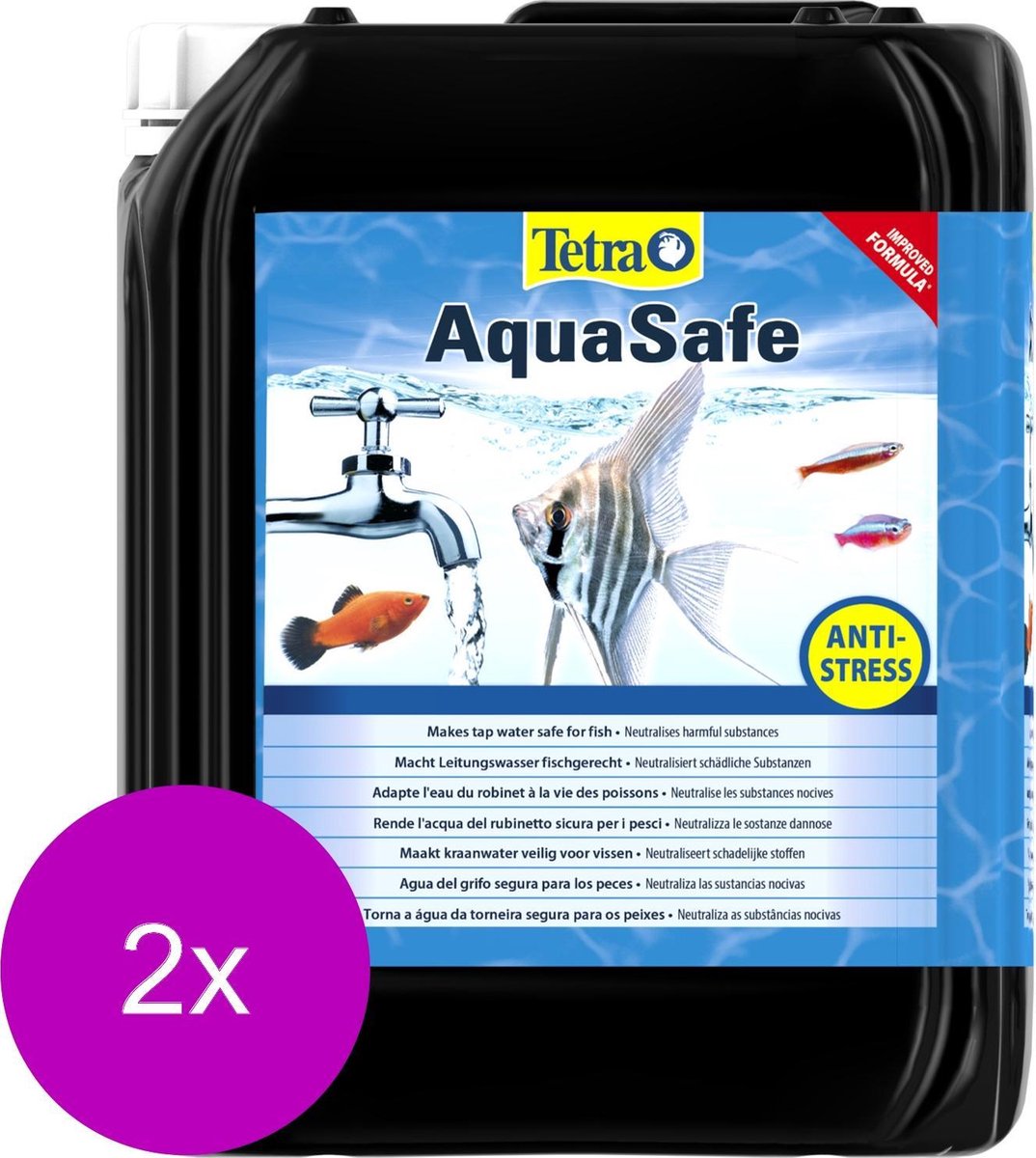 Tetra Aqua Aquasafe Waterverbetering - Waterverbeteraars - 2 x 5 l