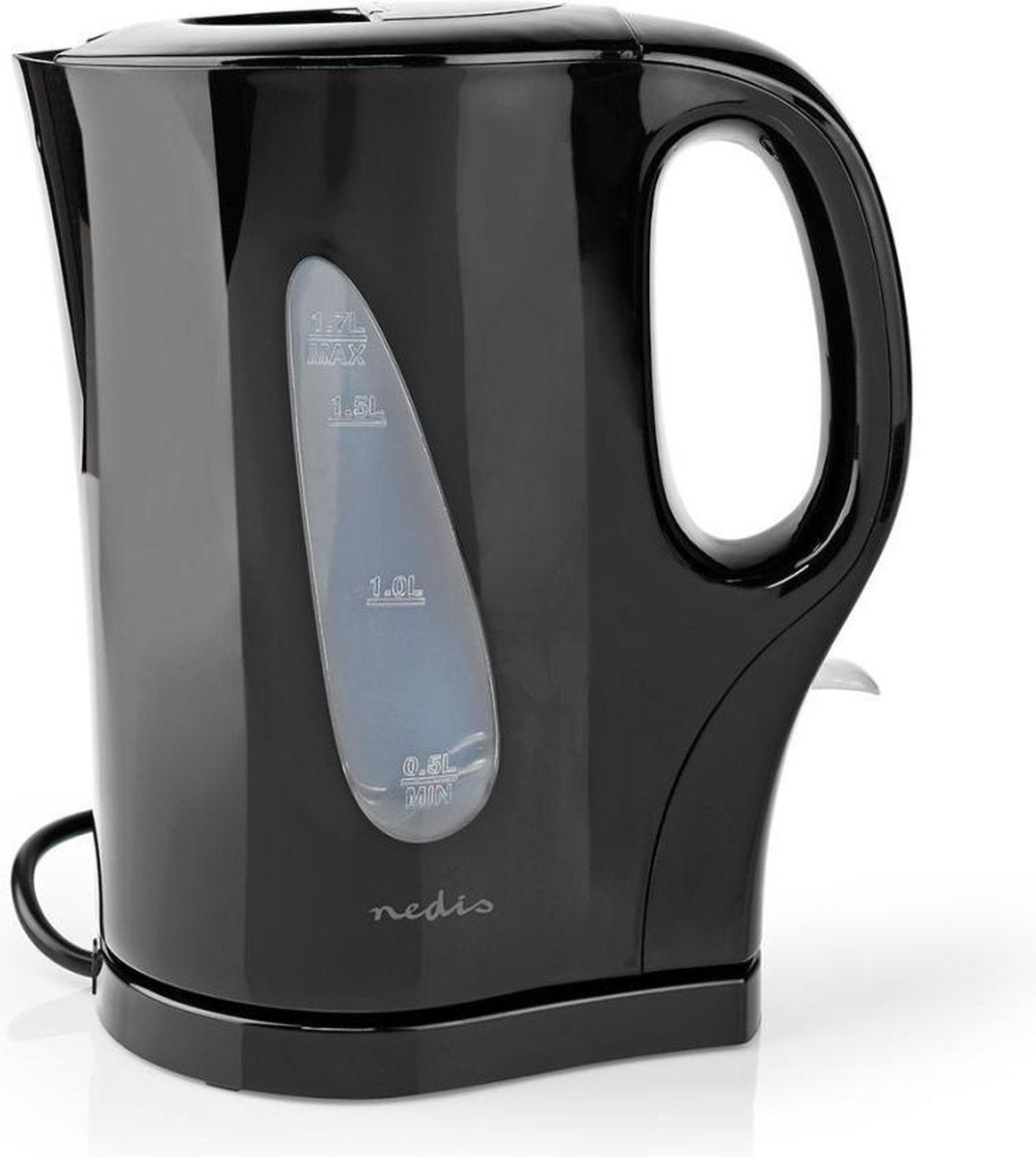 Waterkoker | 1.7 l | Kunststof | Zwart | Droogkookbeveiliging