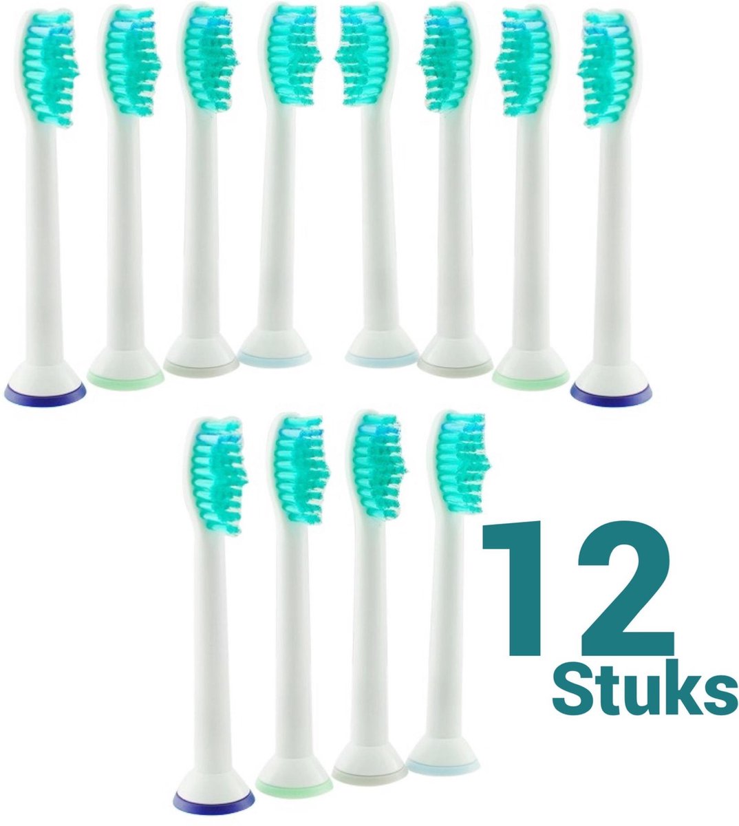 Opzetborstels passend op Philips Sonicare 12 stuks