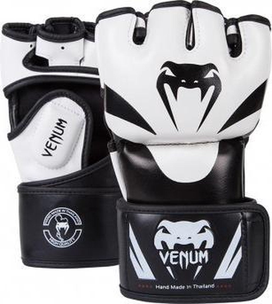 Venum Attack MMA Gloves White - Wit / Zwart - L/XL
