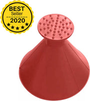 PREMIUM 360º Ronde Sneeuw / ijs krabber - Auto Trechter - ROOD