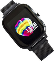 Connect4Lifetsyle - Stappenteller - Smartwatch Classic Zwart Grijs - Horloge - Unisex - 40mm - Zwart