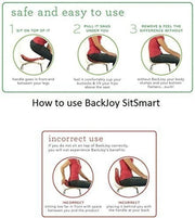 Backjoy SitSmart Posture Plus Rood - Rugsteun Zithouding Bureaustoel Auto - Rugpijn Onderrug