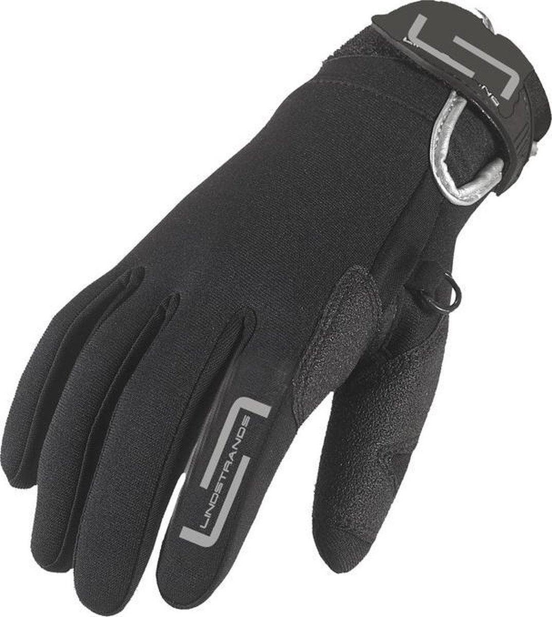 Lindstrands motorhandschoenen Coal Neopren zwart XS