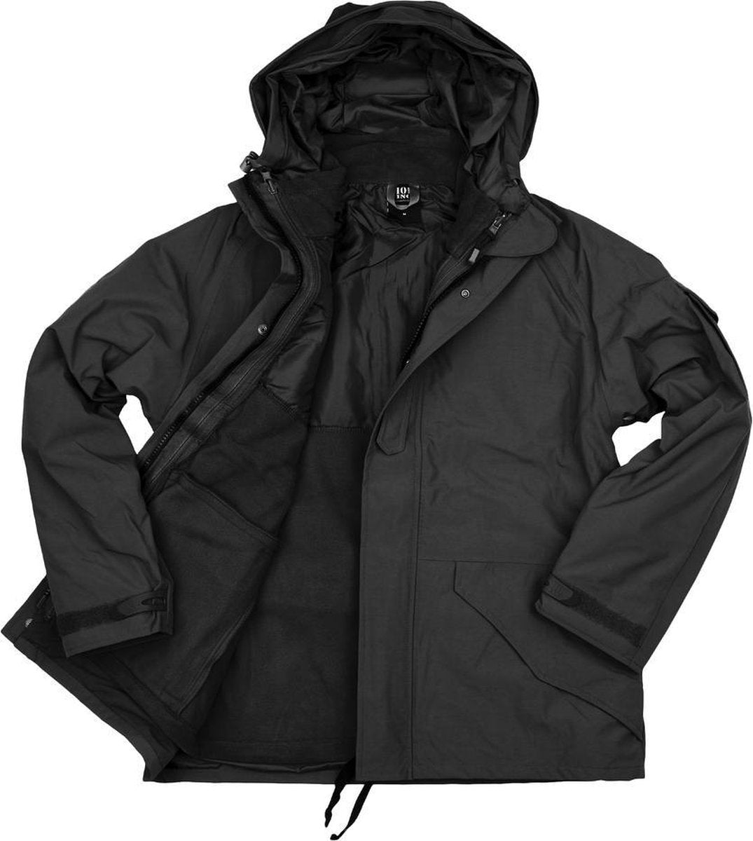 101inc Military Parka waterproof 3 in 1 zwart