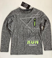 S&C dik shirt met lange mouw - grijs/groen - maat 140/146 (12)