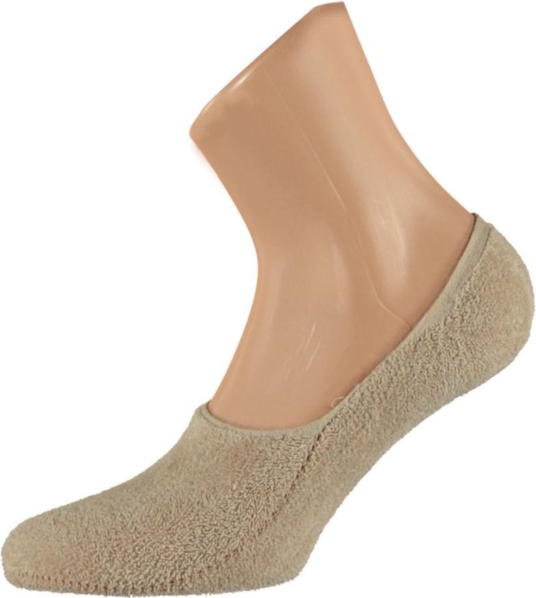 Lage Badstof Sokken voor Dames No Show Model 6-Pack Beige - Maat 37-41