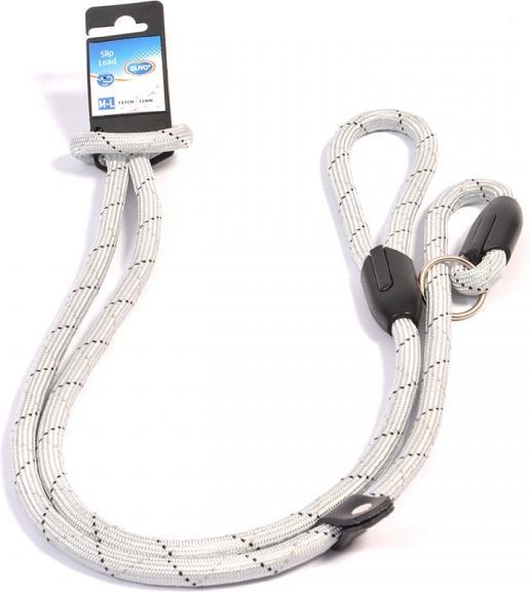 Duvo+ Slip lead Grijs 183cm/12mm