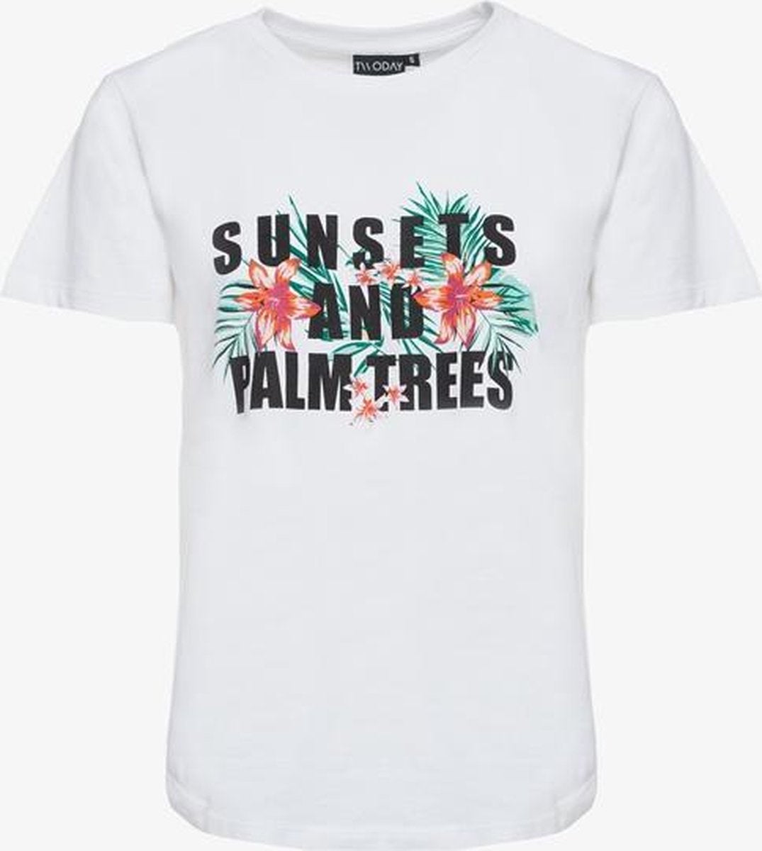 TwoDay dames T-shirt - Wit - Maat XXL