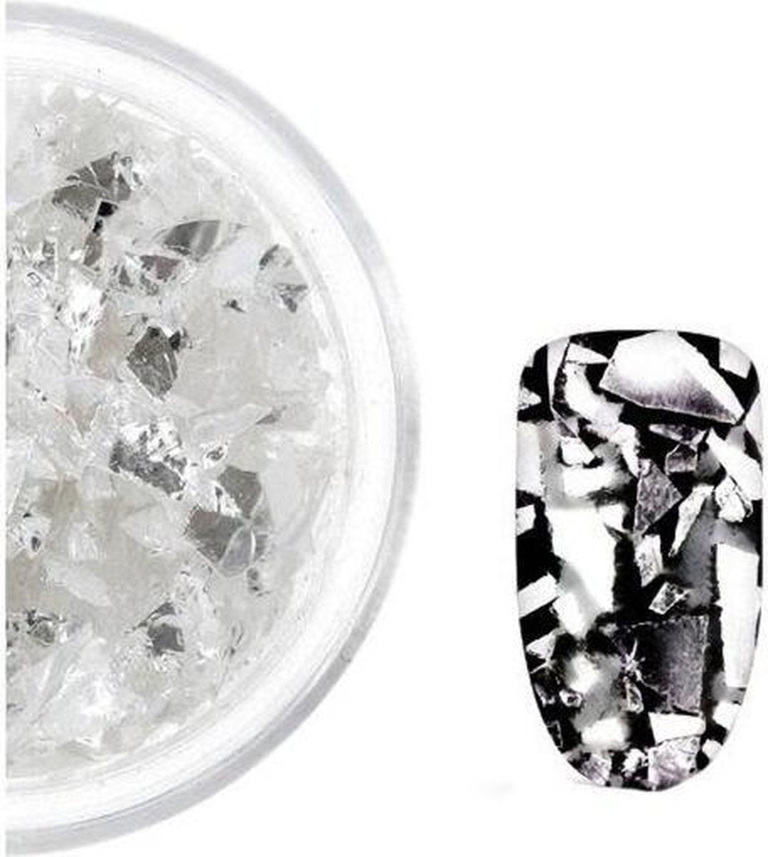 Isabelle Nails Nageldecoratie Gebroken Spiegeleffect #02