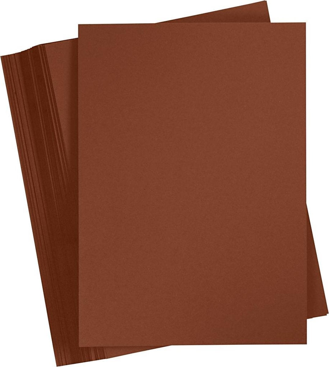 Gekleurd Karton. koffiebruin. A4. 210x297 mm. 180 gr. 100 vel/ 1 doos