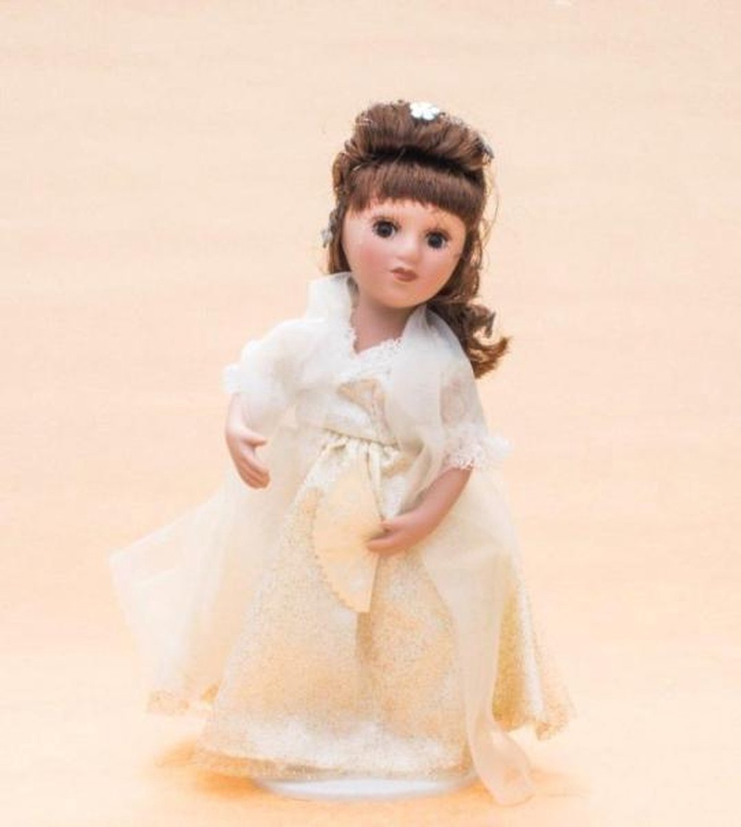Koninklijke Porseleinen pop princess Sisi Empress Elisabeth - porselein - stiften - koningin - prinses - prinsessen - koning - atlas