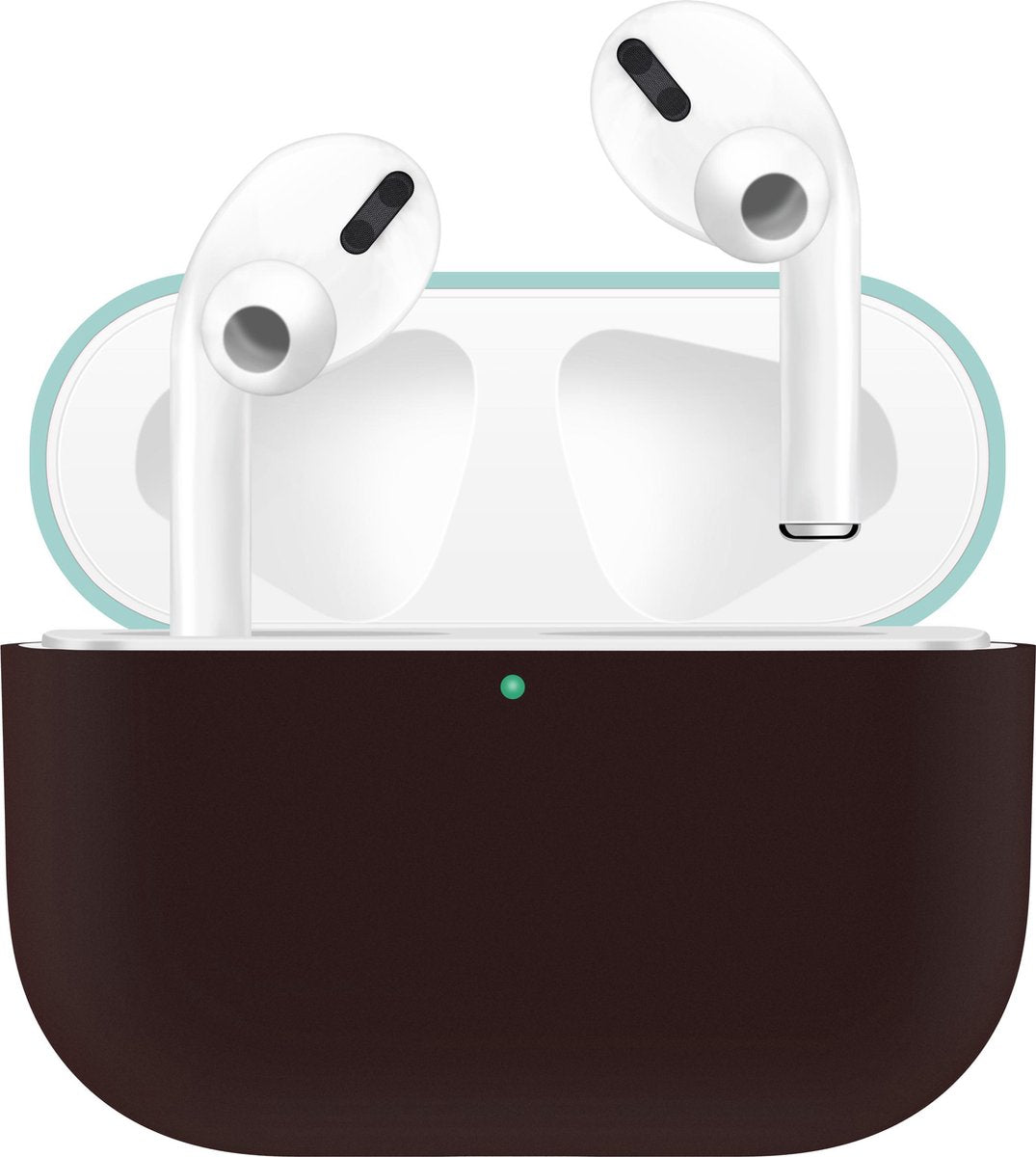 KELERINO. Siliconen Case voor Apple AirPods Pro - Hoesje - Zwart / Groen