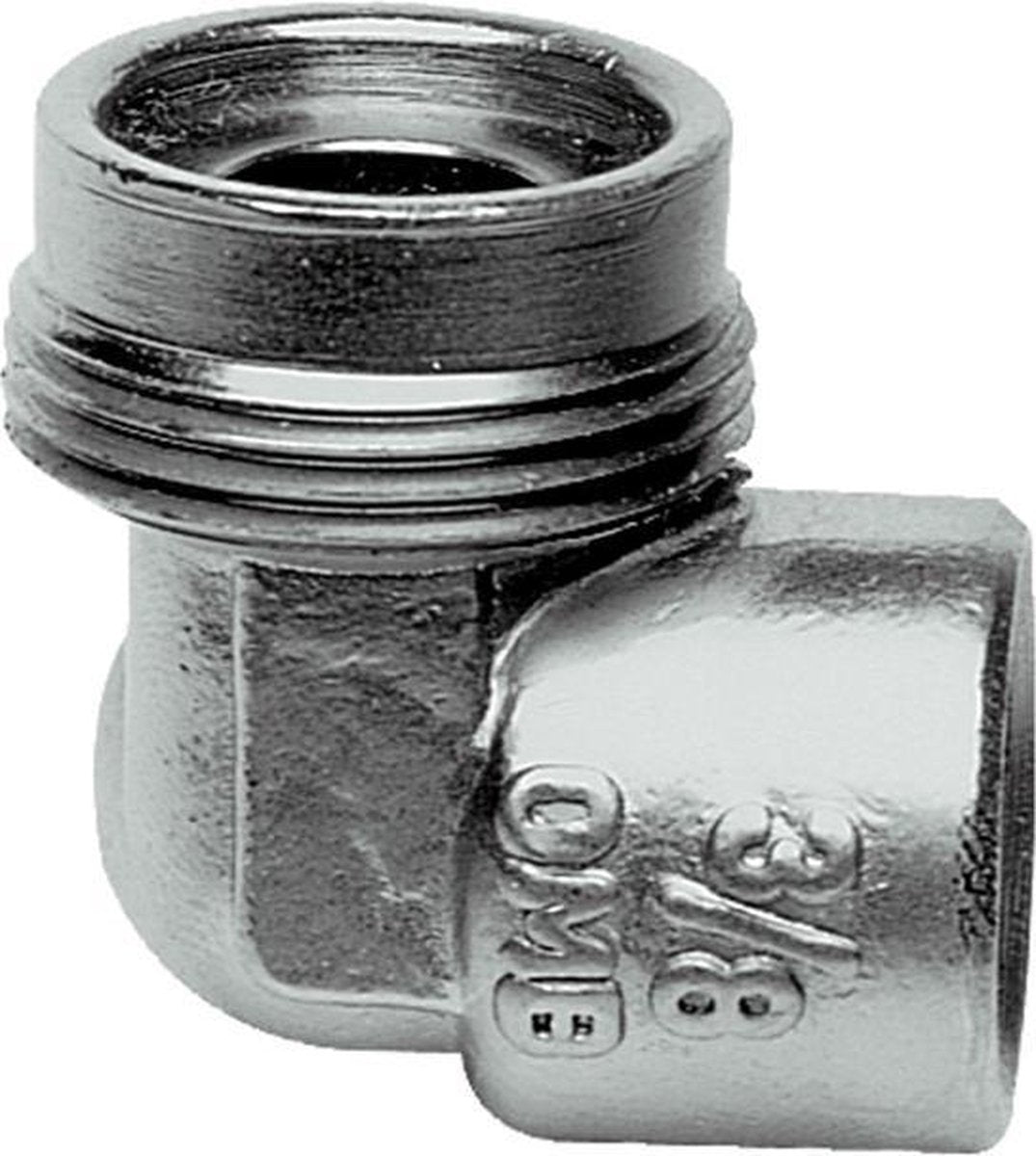 Basic Comfooraansluit 3/8 Haaks Gastec