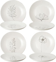Gusta bordenset Ø20 cm bloem - 4 stuks