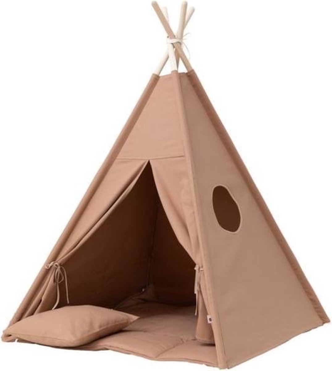 Tipi Tent / Speeltent Kinderkamer Clay - Speeltent voor Kinderen - Kindertent - Indianentent - Wigwam 100x100x120cm