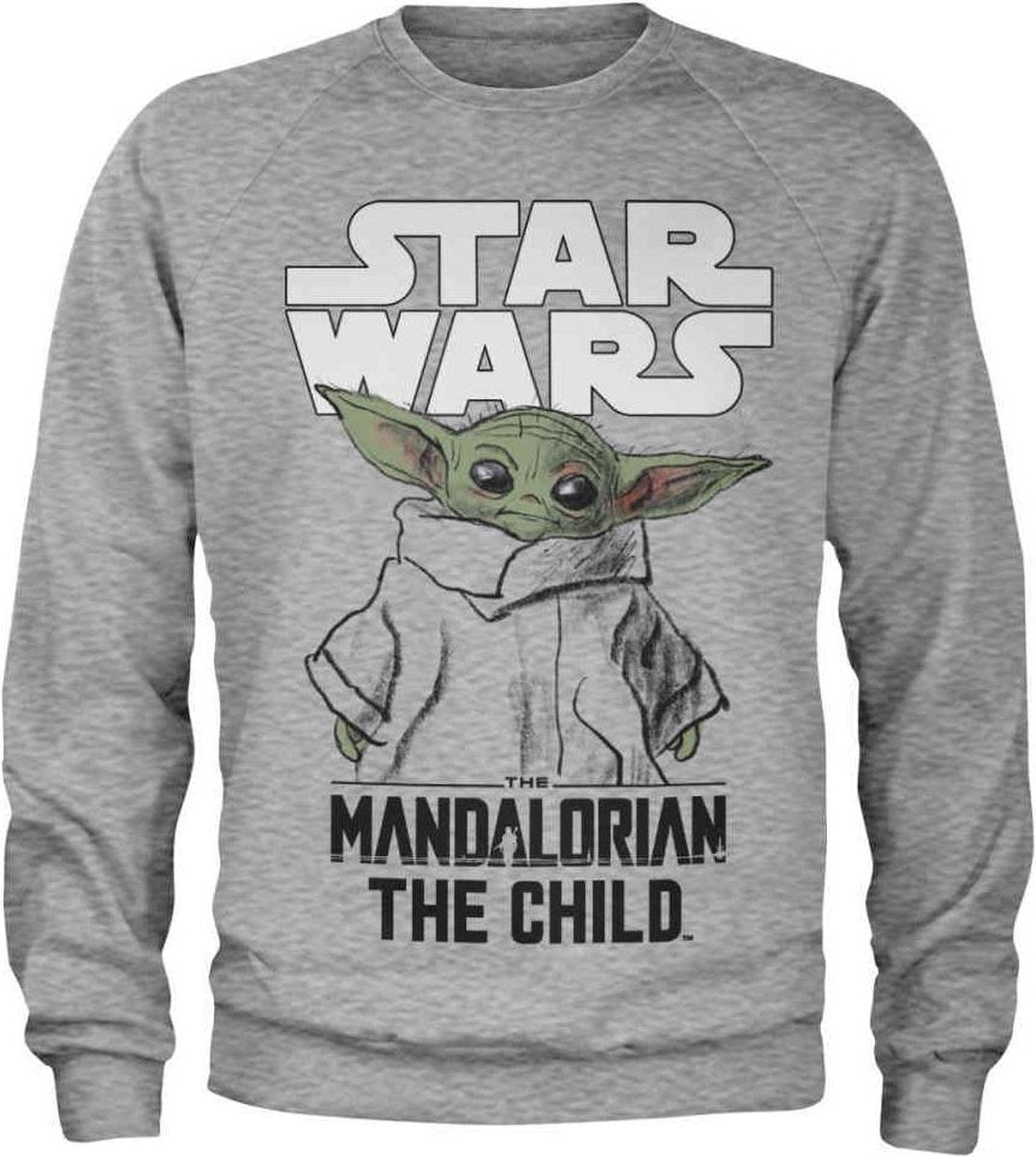 Star Wars Sweater/trui -XXL- The Mandalorian - Mandalorian Child Grijs