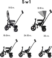 MoMi Iris Driewieler - Tricycle - Grijs