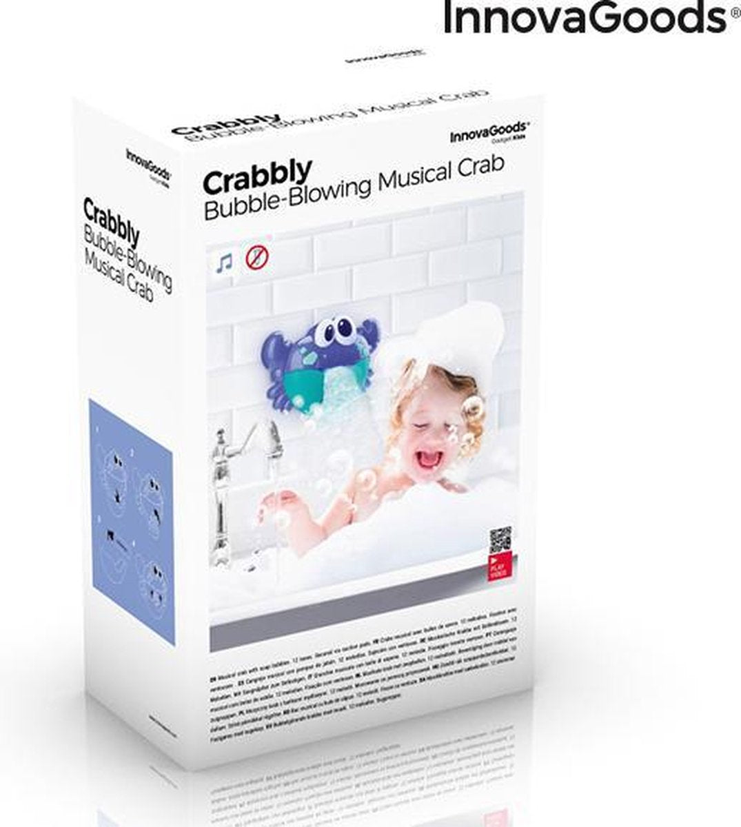 Muzikale Krab met Zeepbellen voor het Bad Crabbly InnovaGoods