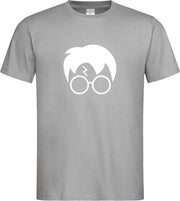 Grijs T shirt met wit  " Harry Potter " logo print size L